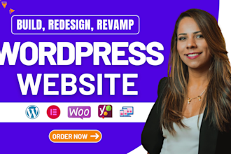 build, rebuild, redesign wordpress website or elementor website design
