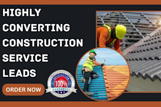 generate roofing real estate plumbing construction solar flooring handyman leads