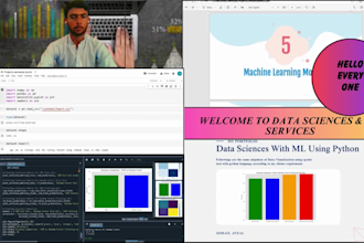 do data analysis, data science with ml projects on jupyter notebook, spyder