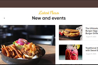 create restaurant website with food ordering system
