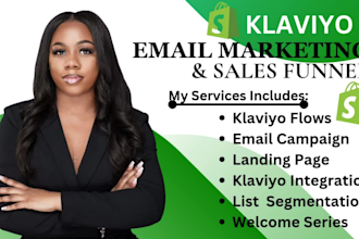 be your klaviyo expert for  email marketing sms flows campaign