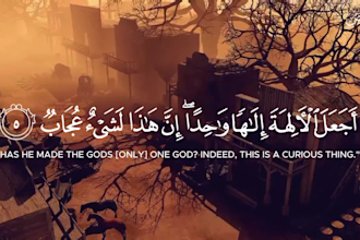 create quranic surah recitation video with translation