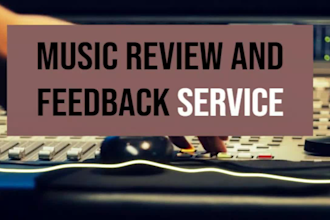 give professional feedback and critique your music