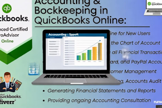 be your quickbooks online bookkeeper and accountant