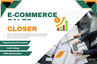 e commerce sales closer sales representative lead generation  email marketer