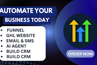 setup gohighlevel sales funnel website emails SMS n8n automation ai agent expert