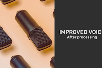 clear up your voice recordings, boost the quality, remove noise
