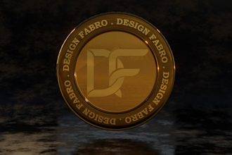 design 3d crypto coin and crypto token