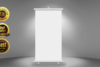 design professional roll up, retractable, and flag pull up banners for events