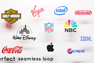 create 2d to 3d spinning logo just in 40 minutes