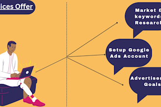 create and set up your google ads PPC campaign, bids manager