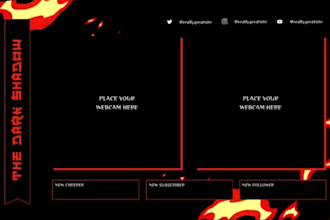 design twitch overlays gaming stream templates youtube banners