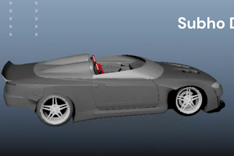 3d car animation for product showcase or commercial ad