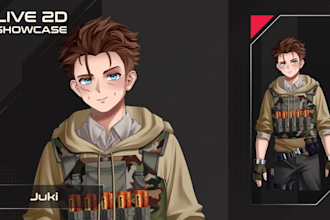 design and rig live2d vtuber model in anime artstyle