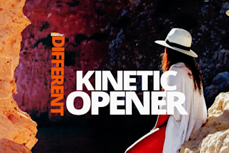 create an eye catching kinetic opener video for your brand