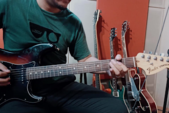 record a 70s80s rock guitar riffs for your music