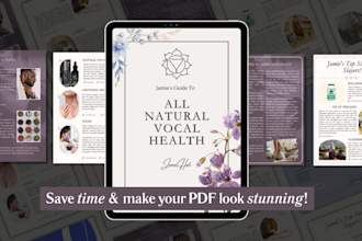 design PDF ebooks, workbooks, and lead magnets