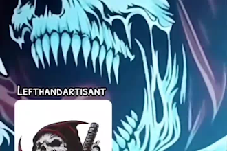 make edgy dark demon art for streetwear shirt design