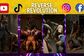 create viral reverse evolution animal roleplay shorts