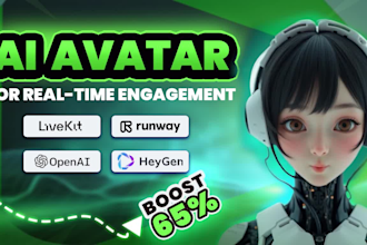 create real time ai avatar agent bot, voice agent bot for business