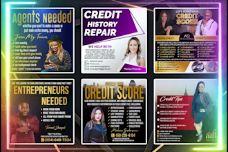 design unique credit repair flyer