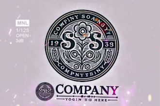 design luxury modern fashion apparel monogram logo