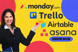 optimize your workflow with expert asana, trello, monday crm, airtable setup