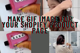 make awesome gif images for your shopify products page