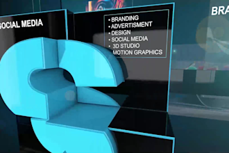 do 3d logo animation intro video