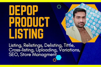 do product listing or product upload on depop store
