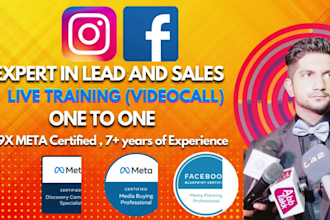 teach you facebook ads on video call one on one