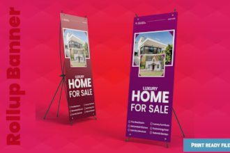 make pull up, roll up banner or signage design