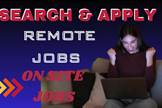 do job search and apply for both onsite jobs, remote jobs as a reverse recruiter