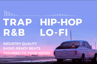 produce hip hop trap rnb and lofi beats for you