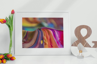 do 20 amazing custom canvas wall art mockup design
