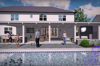 do the best patio design and visualization 3d
