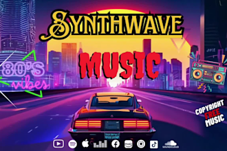 produce synthwave retro wave or cypherpunk music with exclusive rights