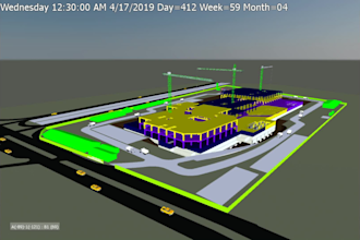 do create 4d animation or simulation structural construction