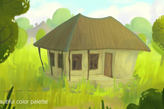 paint an environment, landscape art