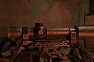 create hard surface game ready model