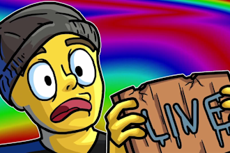 create you a custom drawn cartoonic youtube thumbnail