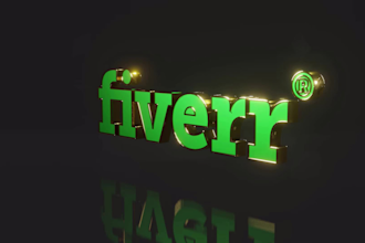 create 3d logo animation and model of your 2d to 3d design