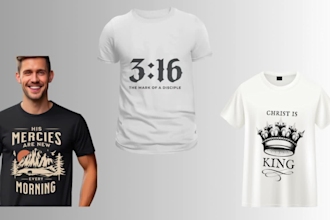 do typography christian t shirt design, jesus, bible verse, religious t shirt