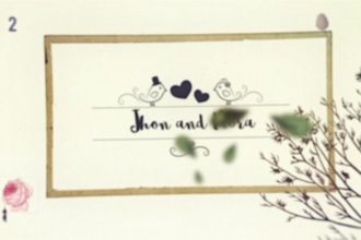 do video wedding titles intro, for couples, marriage