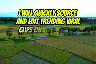 quickly source and edit trending viral clips on your demand