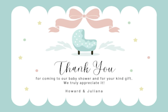 create unique and adorable baby shower invitation