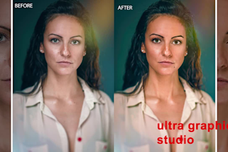 do high end photo retouching and photo editing