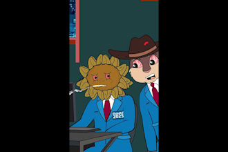make high quality 2d memecoin animations, animated meme video