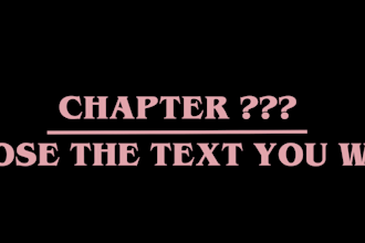 make you an episode title like in stranger things