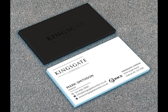 design modern professional business card within 24 hour